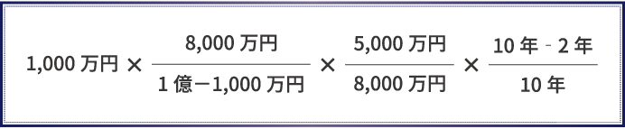 相次相続控除を利用した計算例