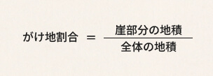 がけ地割合の求め方