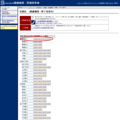 路線価図ページ番号