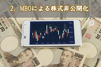 2．MBOによる株式非公開化
