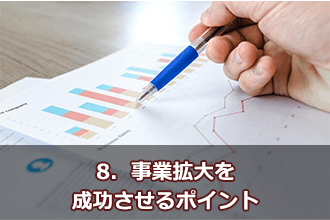 8．事業拡大を成功させるポイント