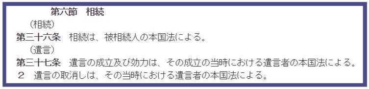 法の適用に関する通則法