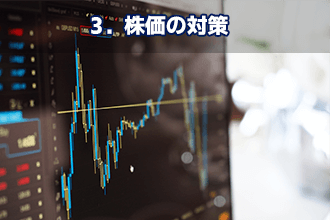 3．株価の対策