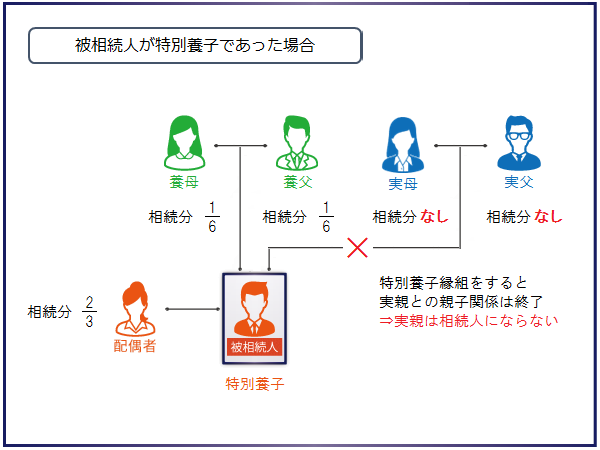 被相続人が特別養子であった場合の相続人と相続分