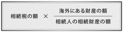 相続税の外国税額控除額