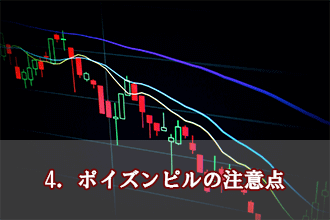 4．ポイズンピルの注意点