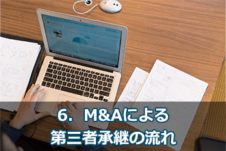 6．M&Aによる第三者承継の流れ