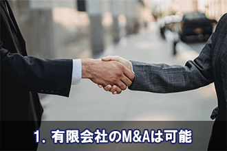 1．有限会社のM&Aは可能<