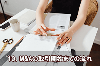 10．M&Aの取引開始までの流れ